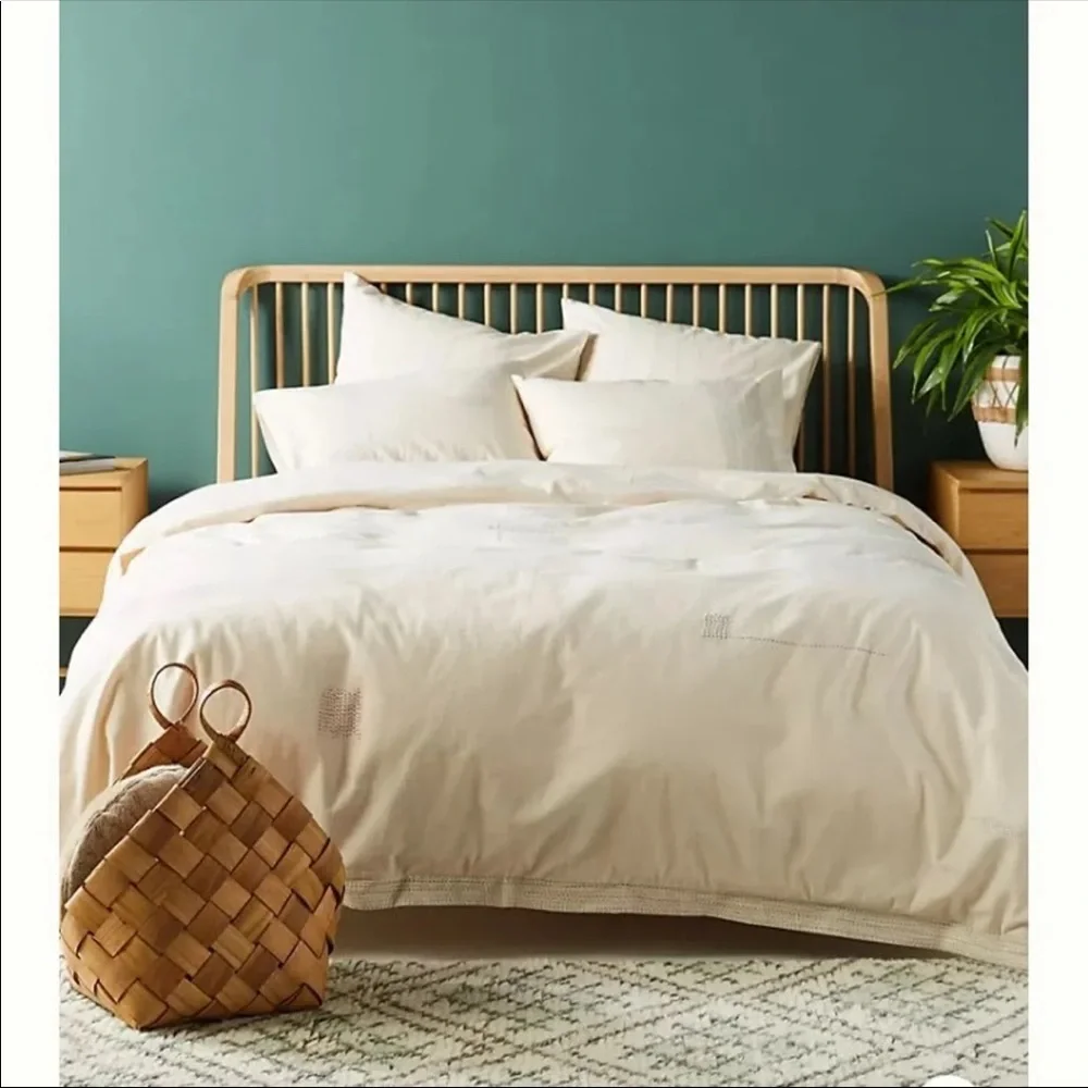 New Anthropologie Embroidered Hildegard’s Duvet Cover King